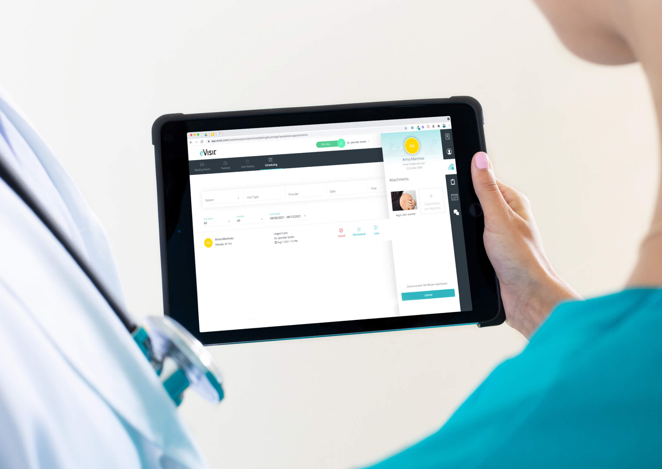 virtual health patient tablet patient health information